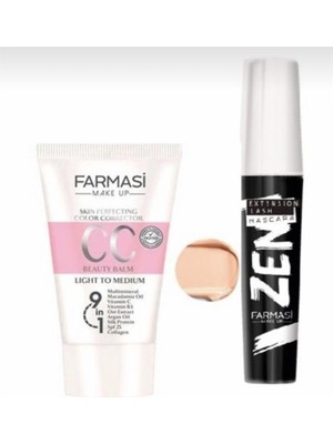 Farmasi CC Krem ve Zen Maskara 50 ml Yorgun Görünümü Kapatma Özelliği ile Doğal Makyaj