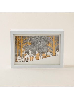 Chakra Framo Dekoratif Obje 2 Beyaz/altın