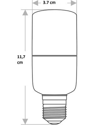 CT-4091 8W/6400K E27 LED Ampul (Beyaz)