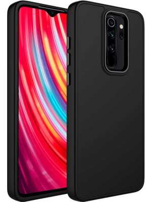 Vip Case Xiaomi Redmi Note 8 Pro Parlak Metal Detaylı Tuşu Kolay Basmalı Lansman Pastel Silikon Ruby Kılıf