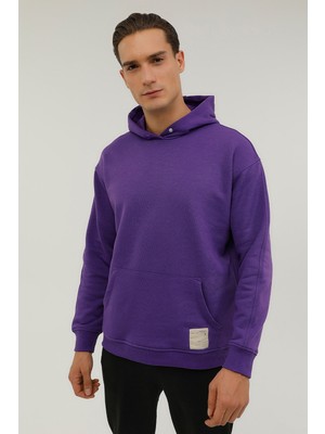 Lumberjack M-CG516 Smooth  2pr Mor Erkek Sweatshirt