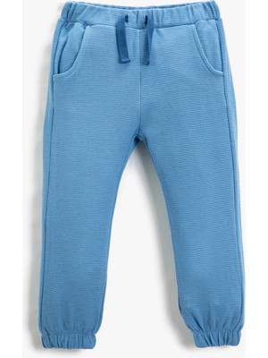 Koton Basic Jogger Eşofman Altı Beli Bağlamalı Cepli Dokulu