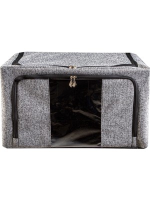 Ayşe Karaca Dolap ve Bagaj Içi Sıvı Geçirmez Telli Kutu Hurç Organizer Mega Boy 60*40*34 Kutu 05