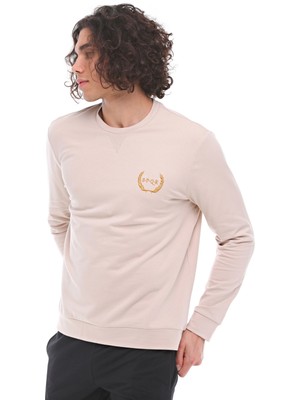 Spqr Sweatshirt Saturn Bej