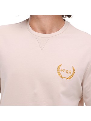 Spqr Sweatshirt Saturn Bej