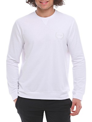 Spqr Sweatshirt Saturn Beyaz