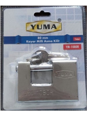Mergen Yuma Ym 1080R  Kayar Milli Asma Kilit 80 Mm(Clz)