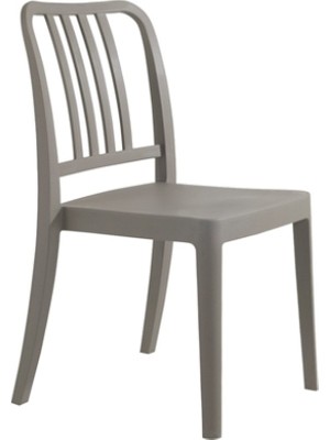 Papatya Varia 4 Adet Sandalye Açık Gri Mutfak Balkon Bahçe Kafe Cafe Restoran