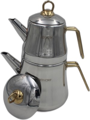 Baysem Bonera Petra Orta Boy Çaydanlık Metal Kulp Gold-56