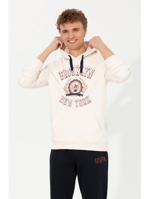 U.S. Polo Assn. Erkek Ekru Sweatshirt 50253013-VR019