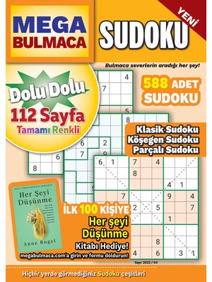 MEGA Sudoku Bulmaca 2022/04