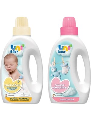 Uni Baby Yenidoğan Çamaşır Sabunu + Uni Baby Yumuşatıcı 1500 ml