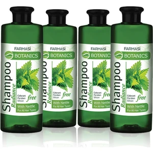 Botanics Isırgan Özlü Parlaklık Veren Şampuan-500ml 4 Adet