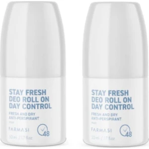 İkili Deo Roll On 50 ml Pudrasız Unisex Antiperspirant Günlük Kullanım için