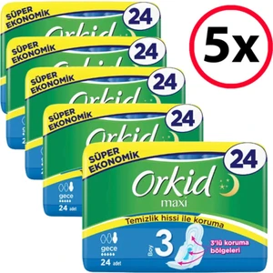 Maxi Gece Ped 24'Lü 5 Adet