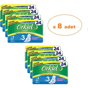 Orkıd Maxi Gece Ped 24'Lü 8 Li Adet