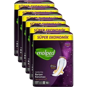 Super Night Süper Gece  Paketi 16'Lı 6 Adet Molped