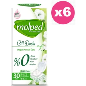 Pure &Soft Günlük Ped 30'Lu Çanta Paketi X6 Paket