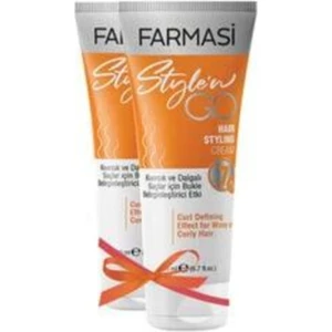 Style N Go Kıvırcık Saçlar Için Saç Bakım Kremi 200 ml 2 Li Kıvırcık Saçlar Için 2'li Bakım
