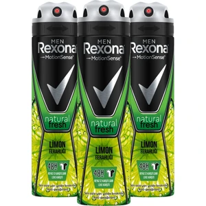 Men Erkek Sprey Deodorant Natural Fresh Limon Ferahlığı 150 ml X3 Adet