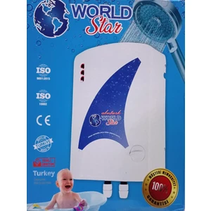 Dünyanın Eniyi Banyo Şofbeni 9 Emniyet Tasarruf World Star Şohben 3 Yıl Garantli Büyükboy Su Isıtıcı