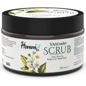 Homm Cosmetics Hommcozmetic Homm Life Yaseminli Yeşil Çaylı Bitki Tanecikli Scrub 250ML