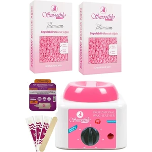 2 Ad.250gr Soyulabilen Boncuk Ağda Ağda Isıtıcı Makine+ Karınca Yumurta Yağı Losyonu + 4 S