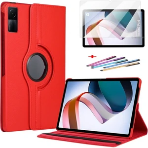 M.TK Moveteck Xiaomi Redmi Pad 4 GB 6gb 10.6" Tablet Kılıf Kapaklı 360 Derece Dönen Tam Koruyucu Standlı Zırh Kılıf Ekran Koruyucu ve Kalem Set
