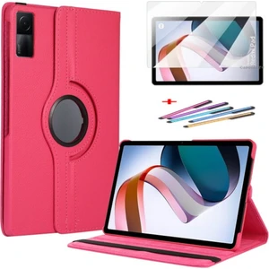 M.TK Moveteck Xiaomi Redmi Pad 4 GB 6gb 10.6" Tablet Kılıf Kapaklı 360 Derece Dönen Tam Koruyucu Standlı Zırh Kılıf Ekran Koruyucu ve Kalem Set
