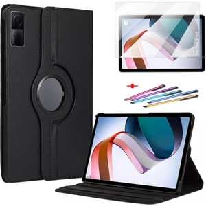 M.TK Moveteck Xiaomi Redmi Pad 4 GB 6gb 10.6" Tablet Kılıf Kapaklı 360 Derece Dönen Tam Koruyucu Standlı Zırh Kılıf Ekran Koruyucu ve Kalem Set
