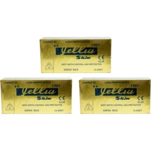 Jellia Skin Jellia Prezervatif 12'Li Süper Ince X 3 Paket