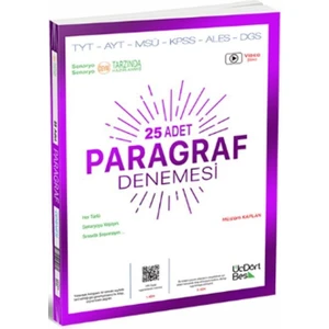 ÜçDörtBeş Yayınları 2024 Paragraf 20 Adet Denemesi