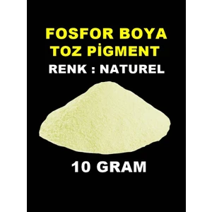 Karanlıkta Parlayan Fosfor Boya 10 Gram Renk Naturel