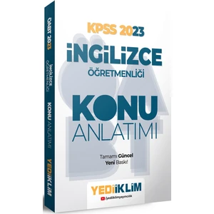 Yediiklim Yayınları ÖABT 2023 Ingilizce Öğretmenliği Konu Anlatımı