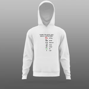 Vites Geçişli Motorcu Sweatshirt Beyaz