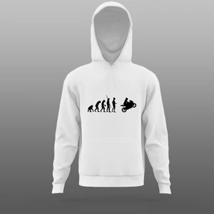 Evolution V2 Motorcu Sweatshirt Beyaz