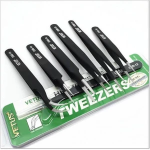 Hassas Elektronik Cımbız Seti Antistatik Çelik Tweezer Set