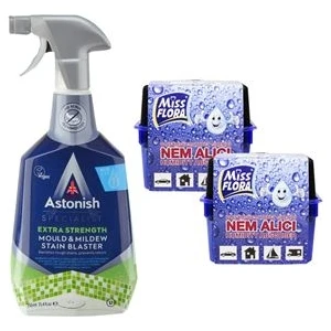 Küf Temizleyici 750 ml +Miss Flora Nem Alıcı - Küf - Rutubet Önleyici 450 G 2 Adet