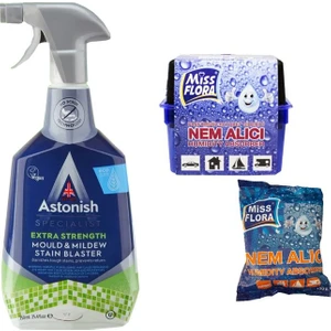 Küf Temizleyici 750 ml + Miss Flora Nem Alıcı 450 G  + Nem Alıcı Yedek 450 G