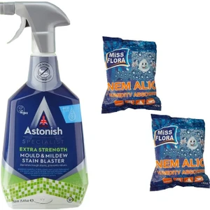 Küf Temizleyici 750 Ml + Miss Flora Nem Alıcı 450 G Yedek 2 Adet