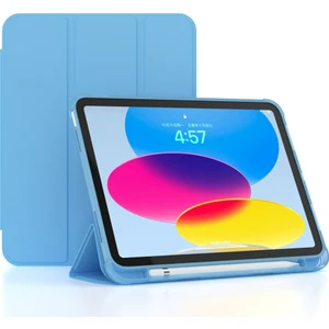Xfashion Ipad 10.9 (2022) / Ipad Için 10. Nesil Üçlü Stand Kabuk Kapağı Pu Deri Otomatik Uyanma / Uyku Akıllı Tablet Kılıfı Pen Yuvası Tutucu (Yurt Dışından)