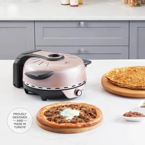 Gastro 10 In 1 Pizza ve Lahmacun Makinesi Biodiamond Rosegold