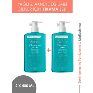 Cleanance Gel Yüz Yıkama Jeli Nettoyant Cleansing Gel 400 ml 2'li Avantaj Set