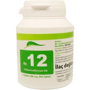 Schüssler Calcium Sulfuricum Mineral Tuz No.12