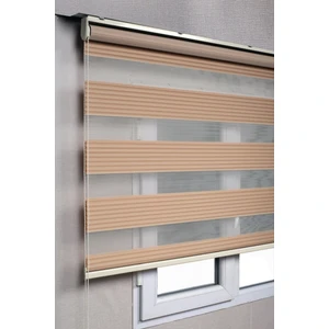 Bizden Perde Pileli Kahverengi Zebra Stor Kaliteli Güneşlik Perdeler