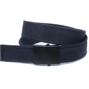 4 cm Siyah Tokalı Lacivert Spor Kanvas Kemer