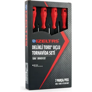 Delikli Torx Uçlu Tornavida Takımı 7 Parça