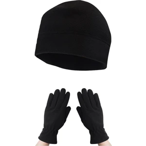 Axe Sportswear Kadın Kışlık Termal Polar Eldiven - Polar Bere 2'li Set