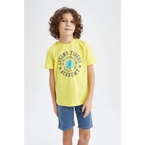 Erkek Çocuk Bisiklet Yaka Kısa Kollu Tişört Y6478A622HS