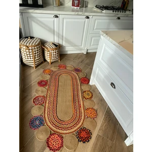 Milda Jüt Hasırlı Örgü Kilim 55 Jüt Halı
